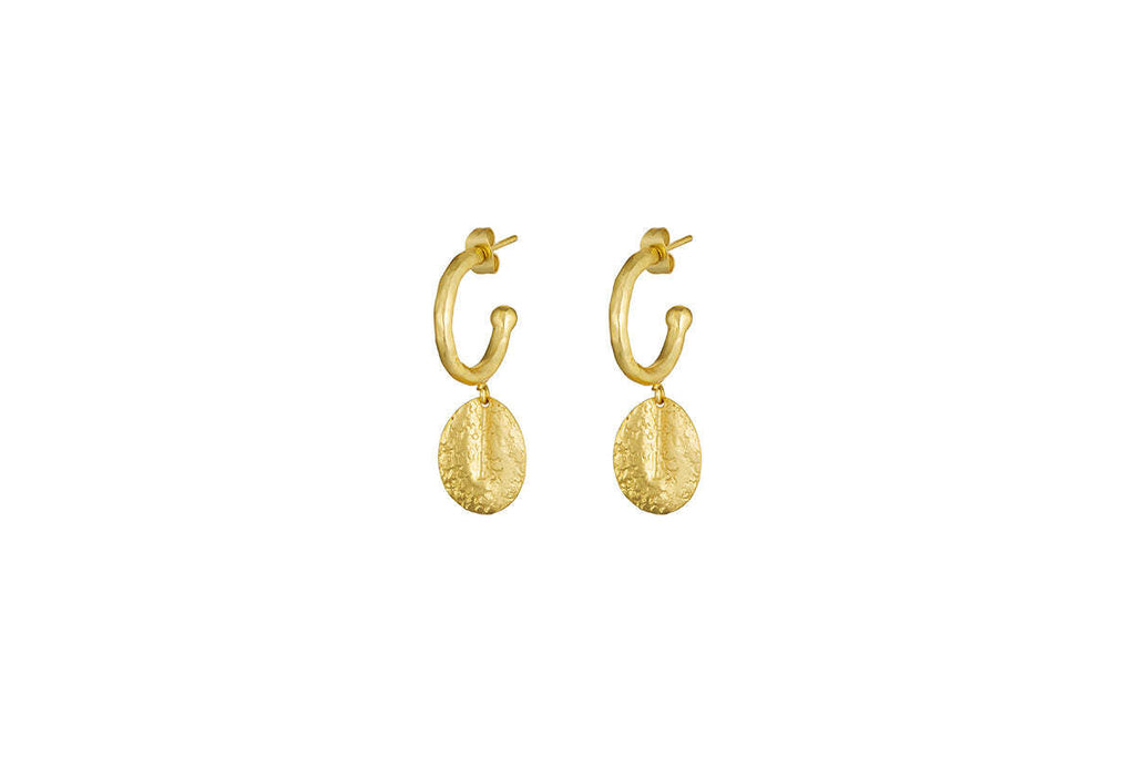 Esta Hoop Earrings - Gold  - One Size