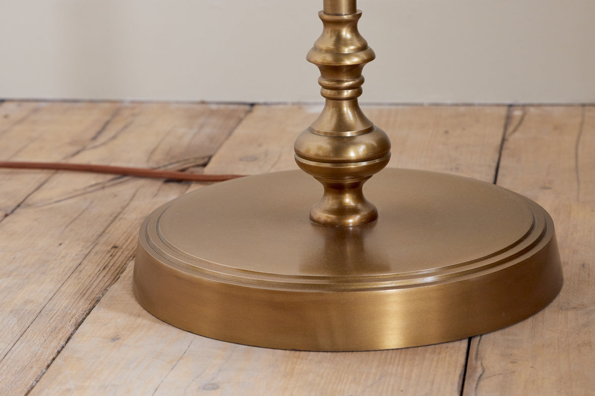 Ehadi Antique Floor Lamp Base - Antique Brass