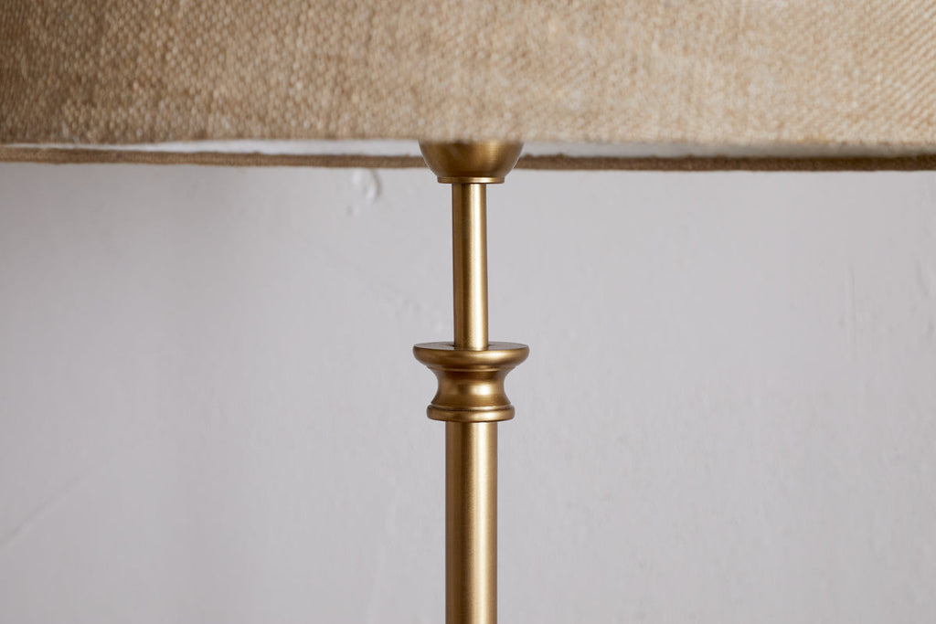 Ehadi Antique Floor Lamp Base - Antique Brass