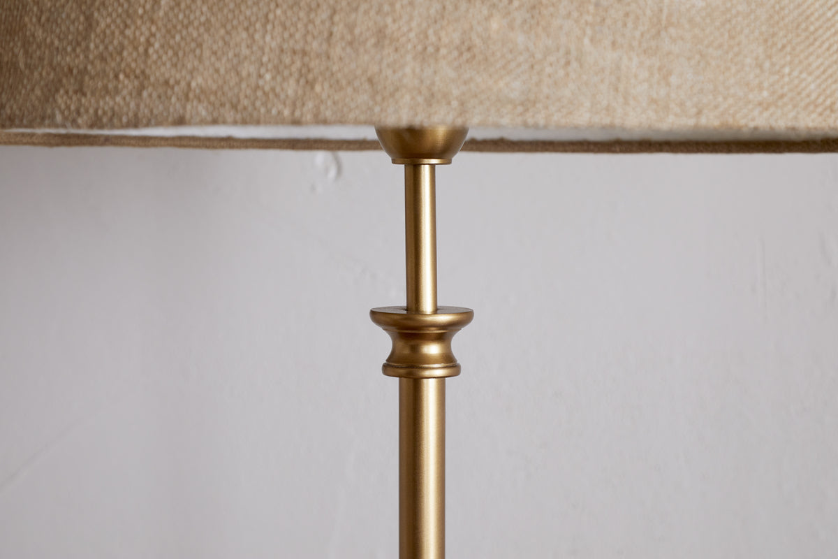 Ehadi Antique Floor Lamp Base - Antique Brass