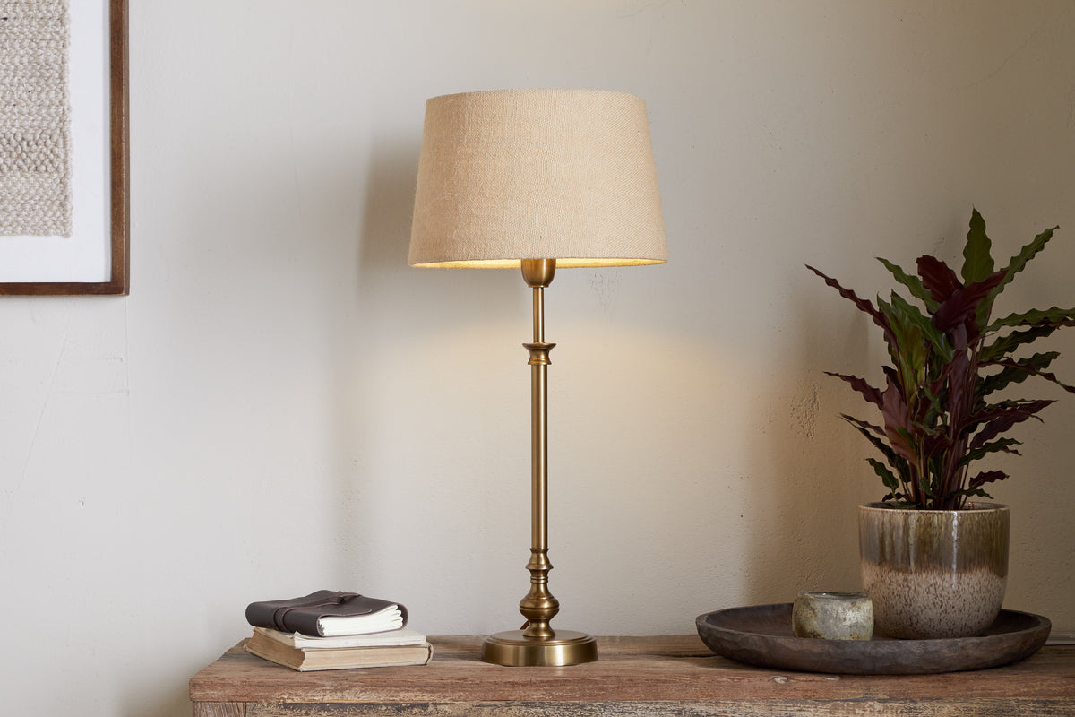 Ehadi Antique Table Lamp Base - Antique Brass