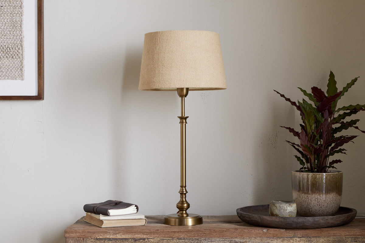 Ehadi Antique Table Lamp Base - Antique Brass