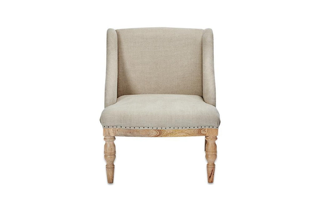 Elbu Deconstructed Linen Armchair - Stone