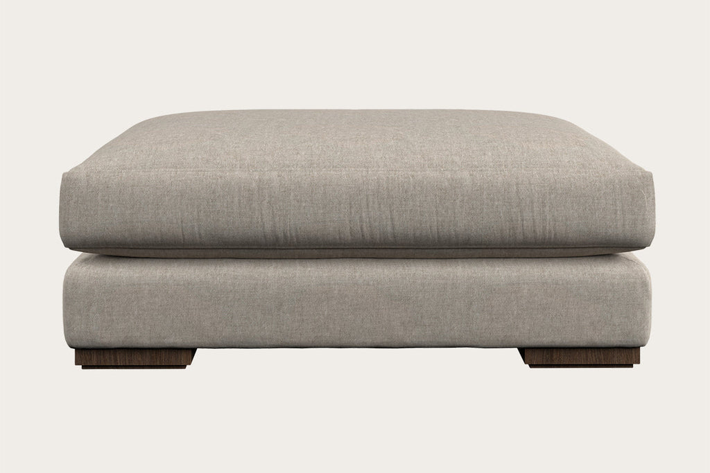 Guddu Grand Footstool - Brera Linen Natural