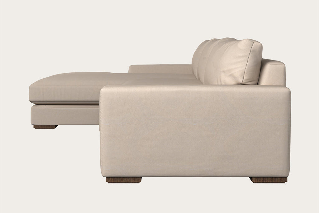 Guddu Large Left Hand Corner Sofa - Brera Linen Granite
