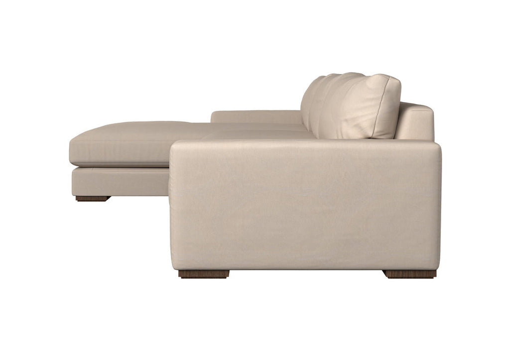 Guddu Large Left Hand Corner Sofa - Brera Linen Granite