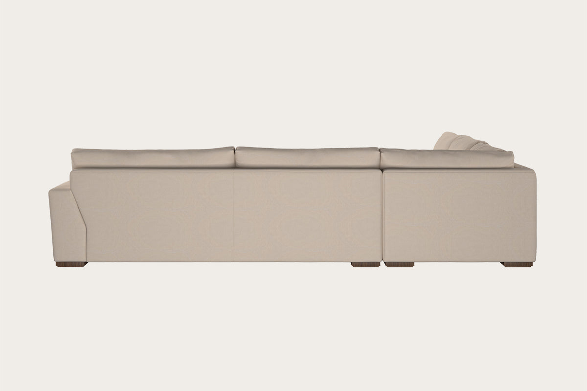 Guddu Large Left Hand Corner Sofa - Brera Linen Indigo