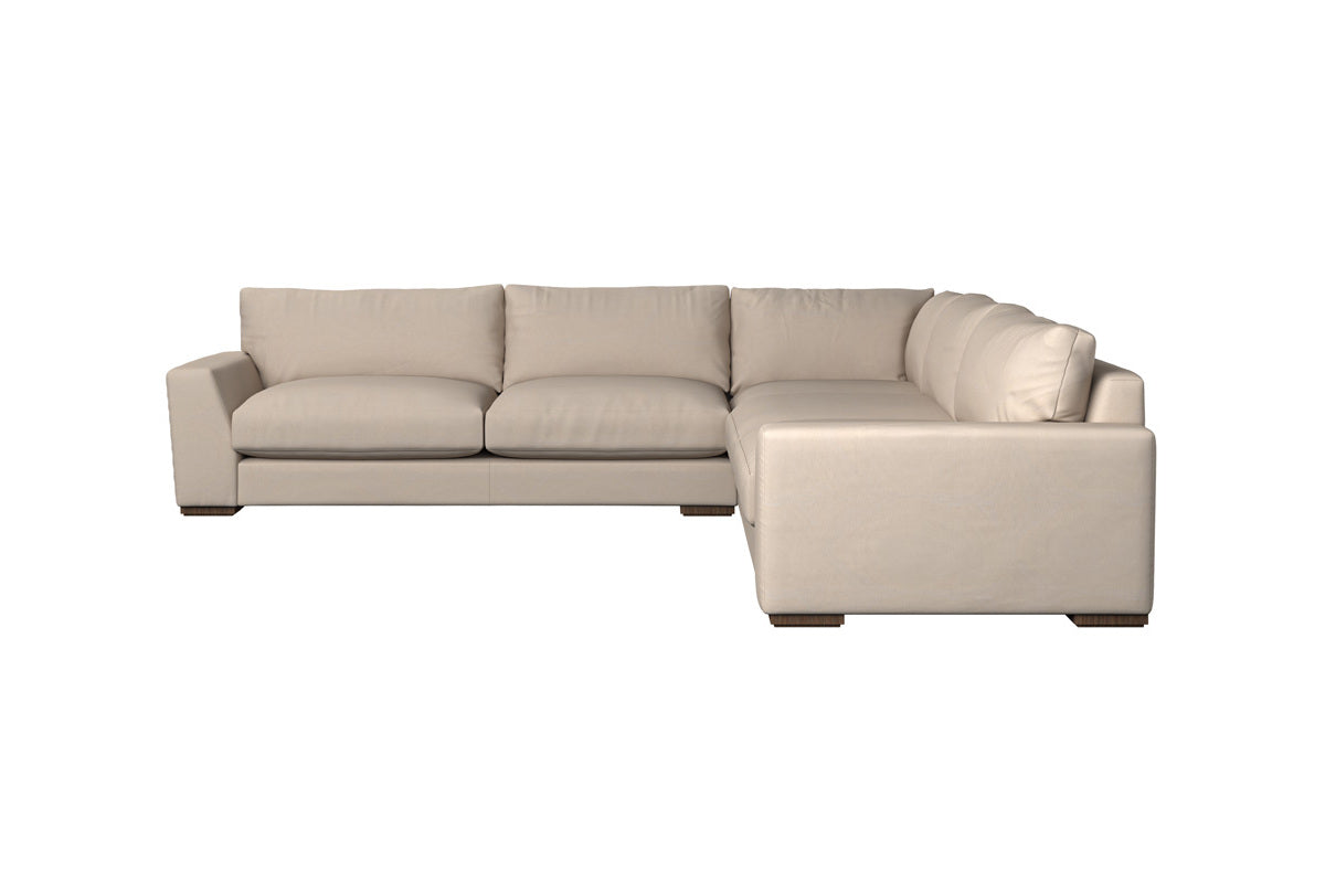 Guddu Large Left Hand Corner Sofa - Brera Linen Indigo