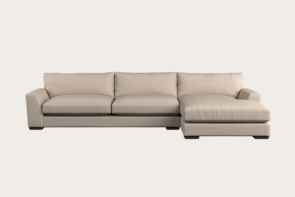 Guddu Large Left Hand Corner Sofa - Brera Linen Jade