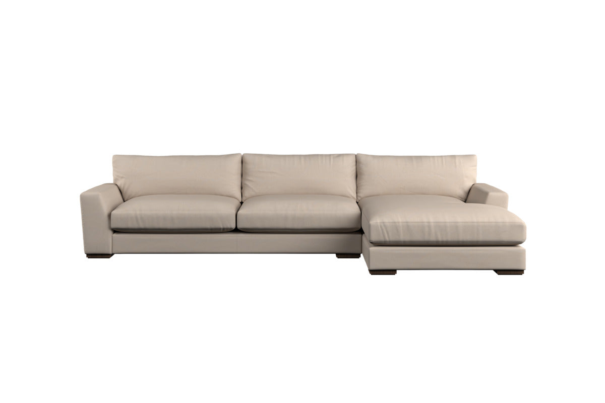Guddu Large Left Hand Corner Sofa - Brera Linen Jade