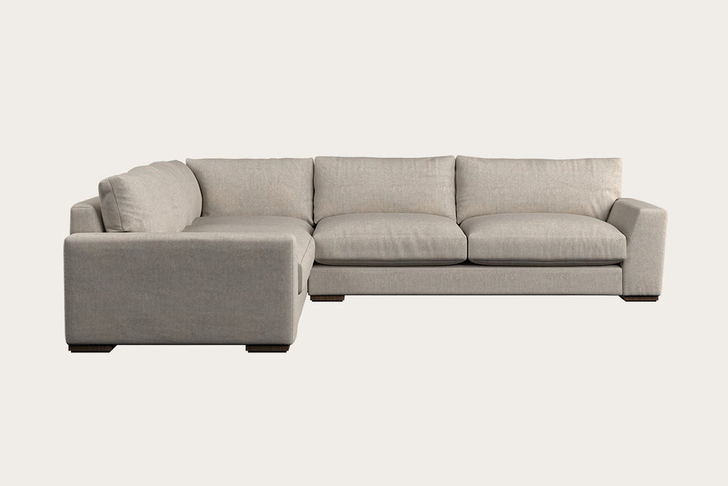 Guddu Large Left Hand Corner Sofa - Brera Linen Natural