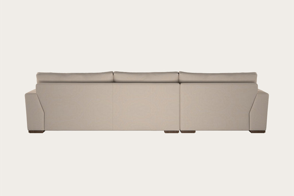 Guddu Large Left Hand Chaise Sofa - Recycled Cotton Natural