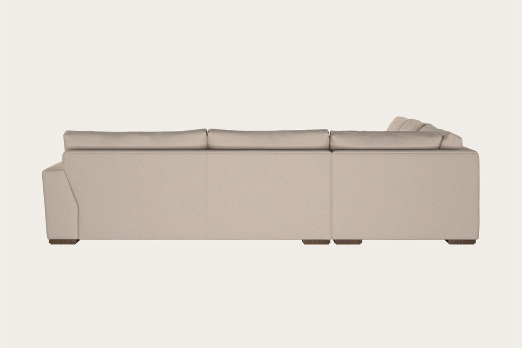 Guddu Large Right Hand Chaise Sofa - Brera Linen Charcoal
