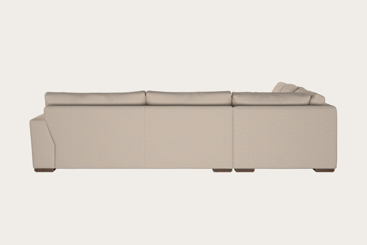 Guddu Large Right Hand Chaise Sofa - Brera Linen Charcoal