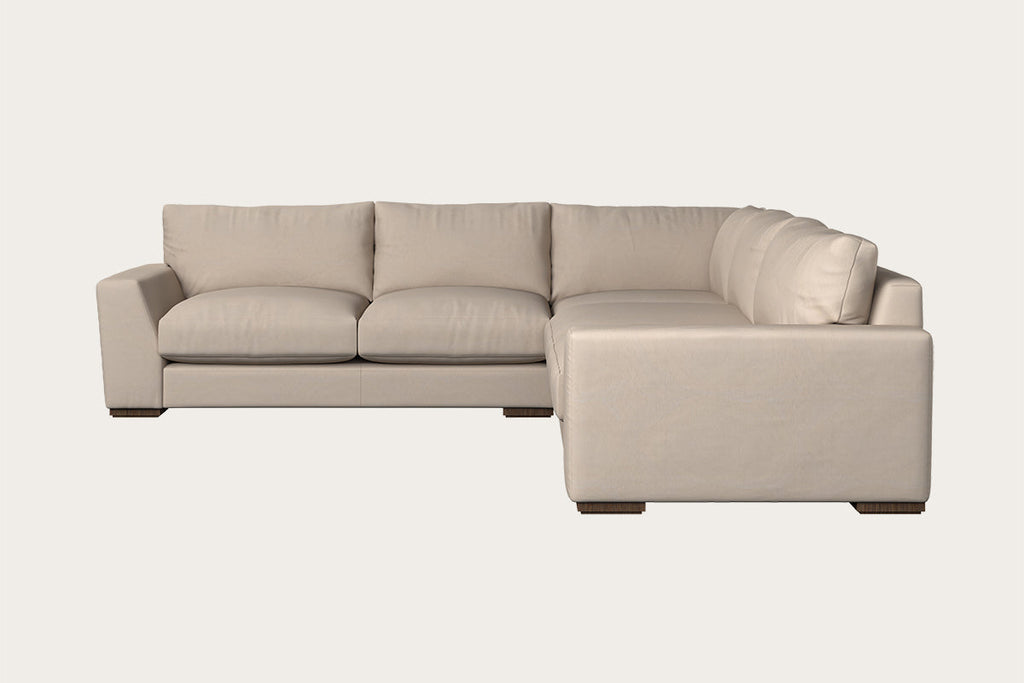 Guddu Large Right Hand Chaise Sofa - Brera Linen Charcoal