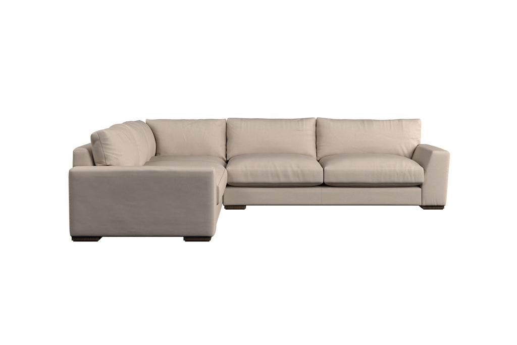 Guddu Large Right Hand Chaise Sofa - Brera Linen Charcoal