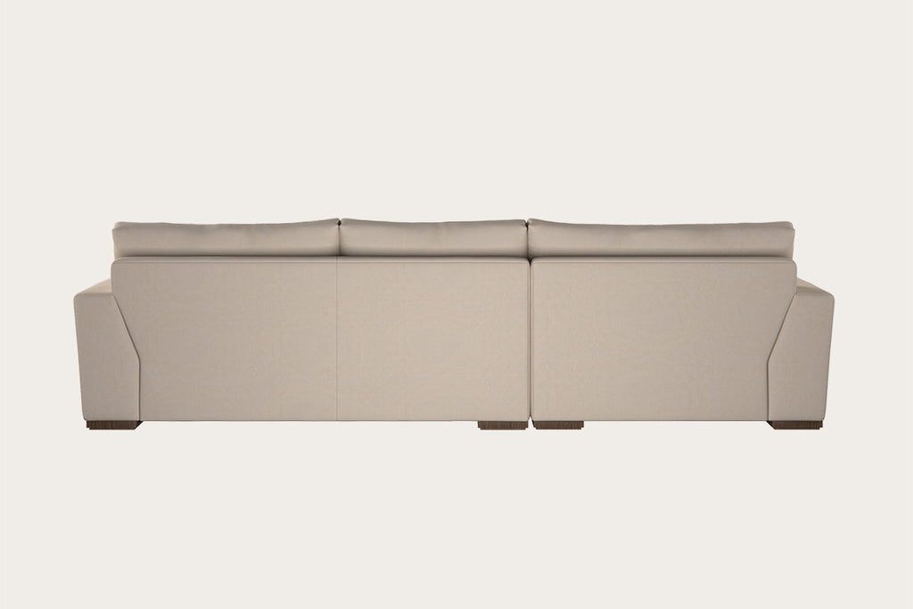 Guddu Medium Left Hand Chaise Sofa - Recycled Cotton Natural