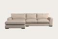 Guddu Medium Left Hand Chaise Sofa - Recycled Cotton Natural