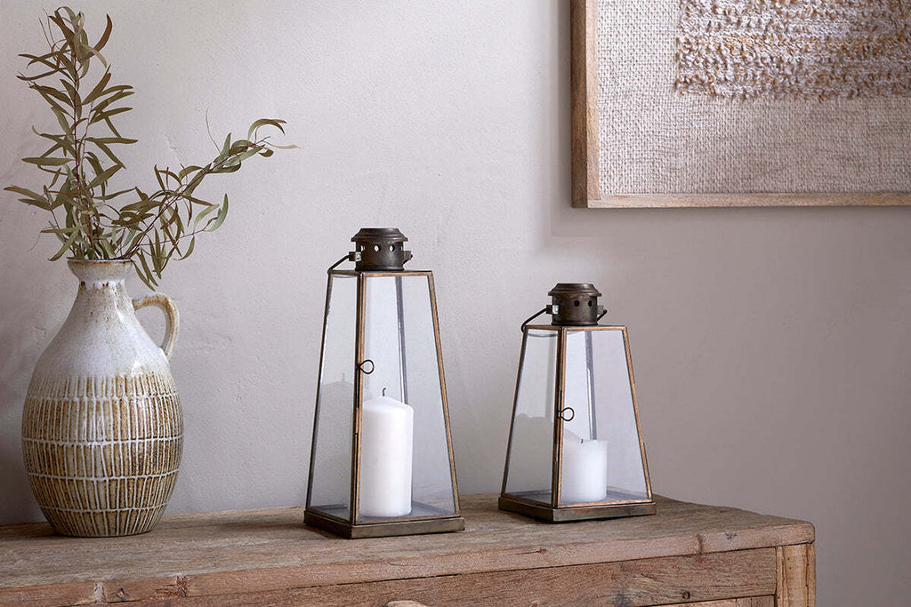 Giva Lantern - Antique Brass