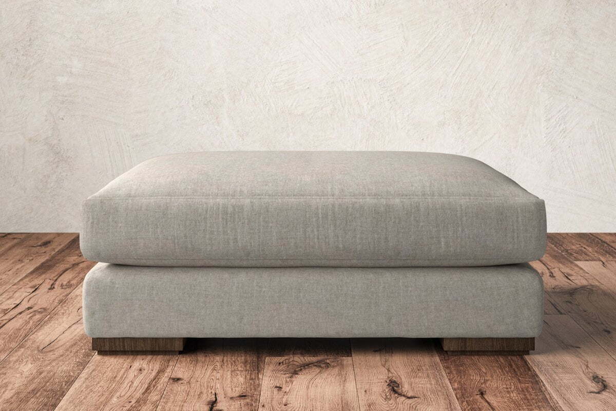 Guddu Grand Footstool - Brera Linen Natural