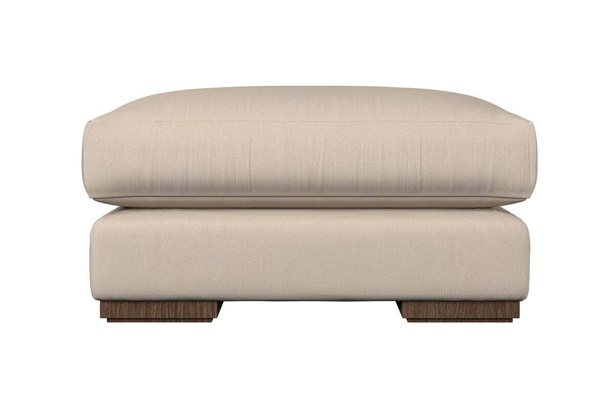 Guddu Grand Footstool - Brera Linen Smoke