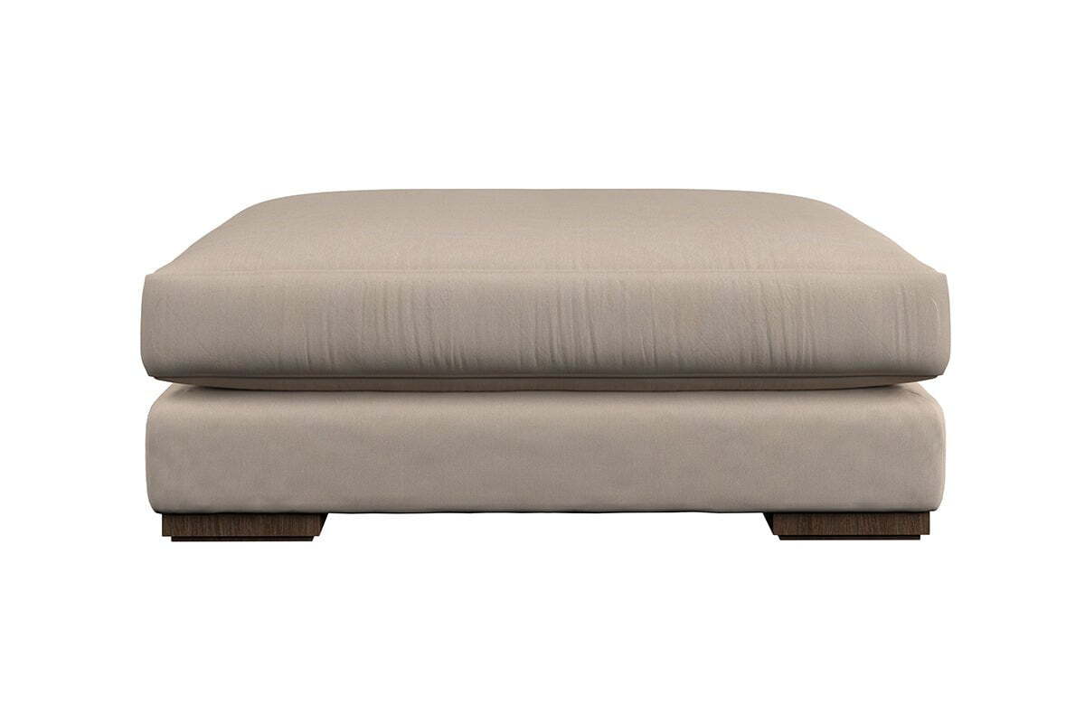 Guddu Grand Footstool - Brera Linen Smoke