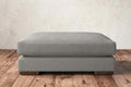 Guddu Grand Footstool - Brera Linen Smoke
