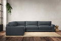 Guddu Grand Left Hand Corner Sofa - Brera Linen Dusk