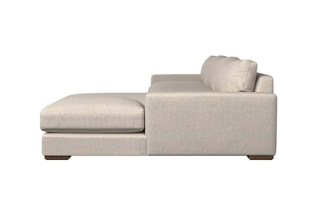 Guddu Grand Right Hand Chaise Sofa - Brera Linen Smoke
