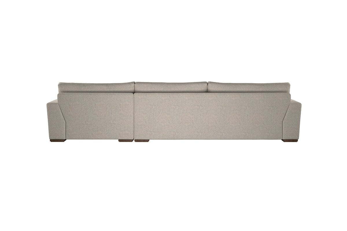 Guddu Grand Right Hand Chaise Sofa - Brera Linen Smoke