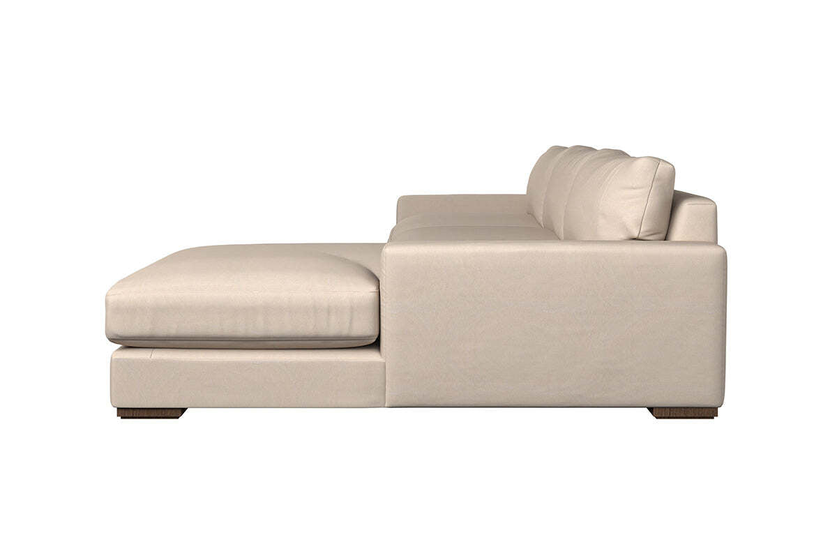 Guddu Grand Right Hand Chaise Sofa - Recycled Cotton Navy