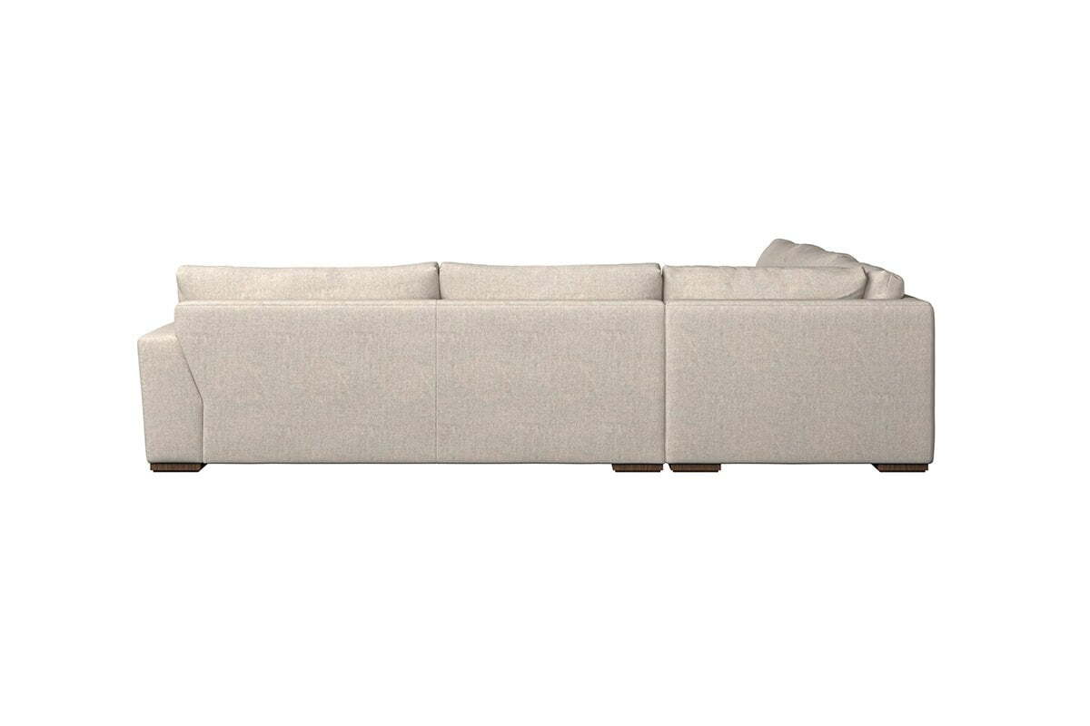 Guddu Grand Right Hand Corner Sofa - Brera Linen Smoke