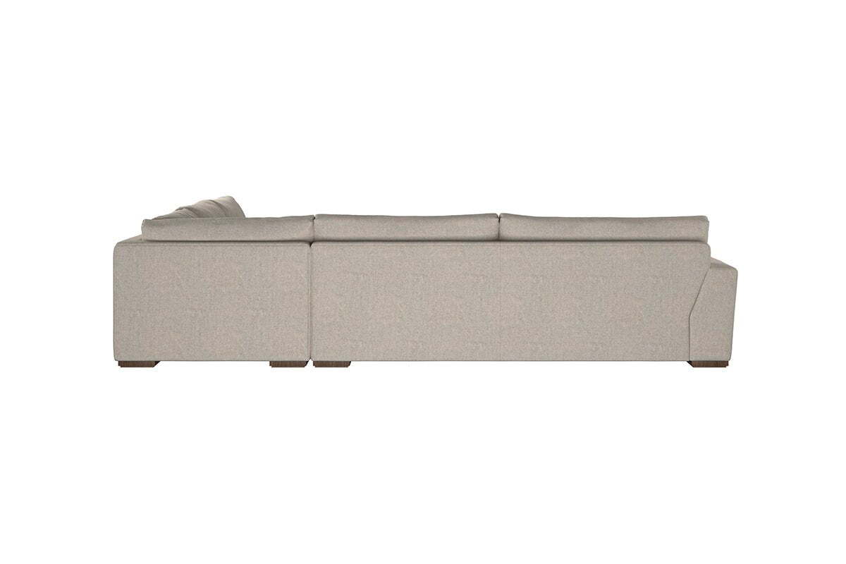 Guddu Grand Right Hand Corner Sofa - Brera Linen Smoke