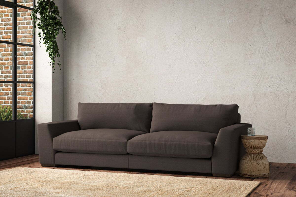 Guddu Grand Sofa - Recycled Cotton Mocha