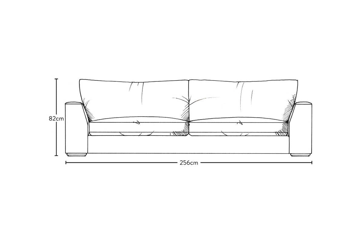 Guddu Grand Sofa - Recycled Cotton Mocha