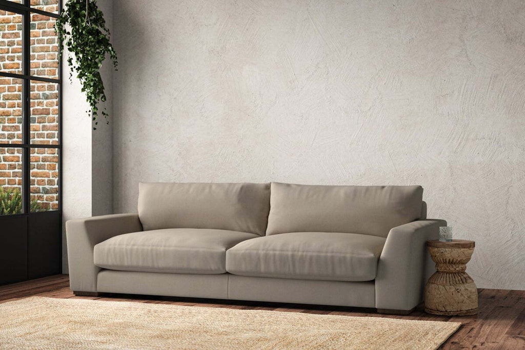 Guddu Grand Sofa - Recycled Cotton Stone