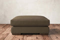 Guddu Large Footstool - Brera Linen Chestnut