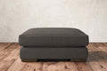 Guddu Large Footstool - Brera Linen Granite