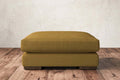Guddu Large Footstool - Recycled Cotton Ochre