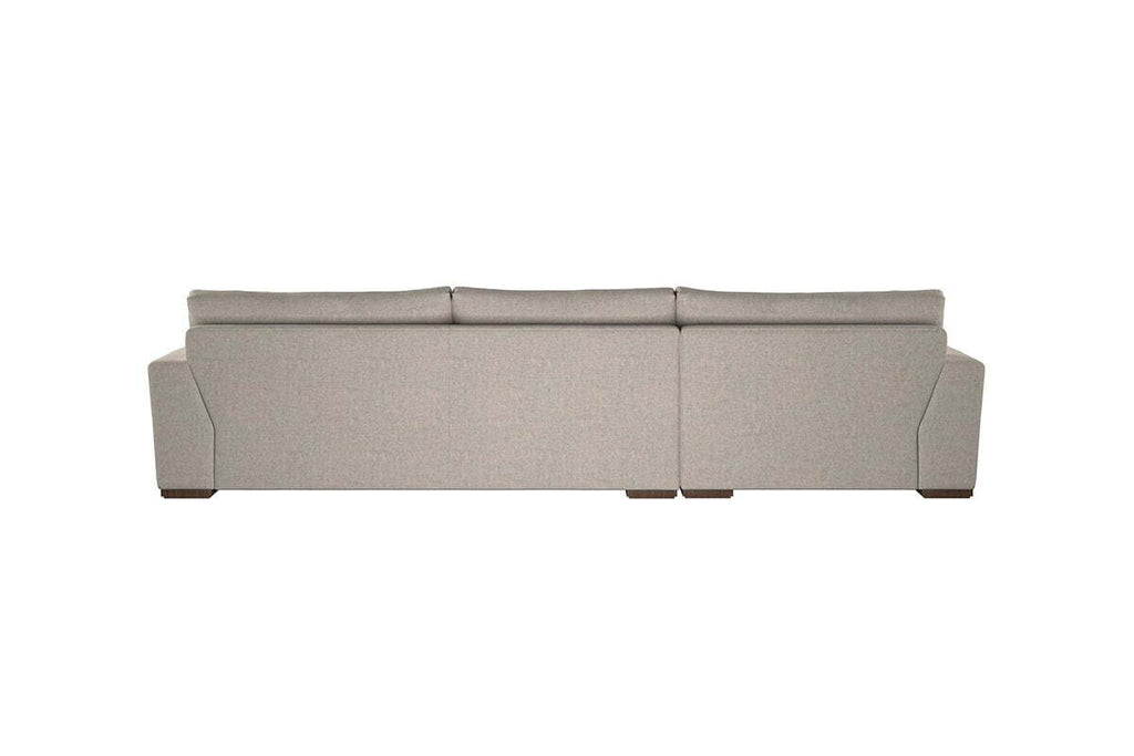Guddu Large Left Hand Chaise Sofa - Brera Linen Chestnut
