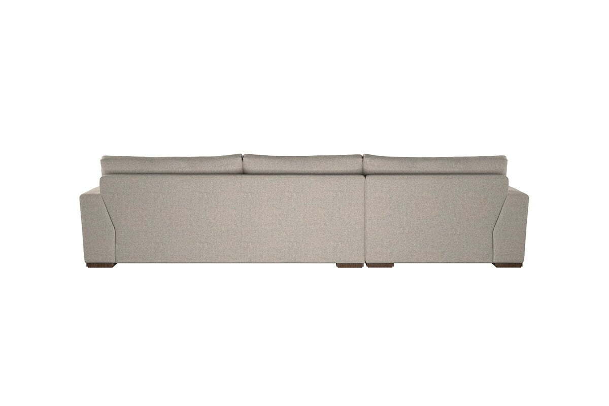 Guddu Large Left Hand Chaise Sofa - Brera Linen Jade