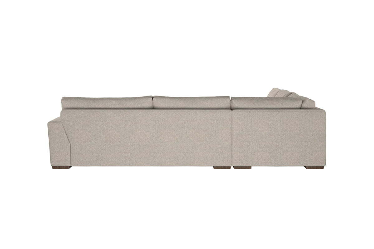 Guddu Large Left Hand Corner Sofa - Brera Linen Espresso