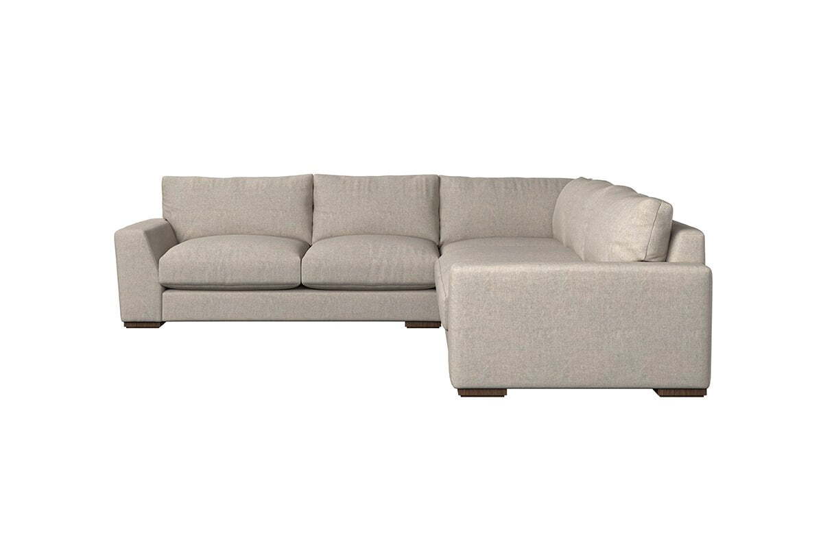 Guddu Large Left Hand Corner Sofa - Brera Linen Pebble