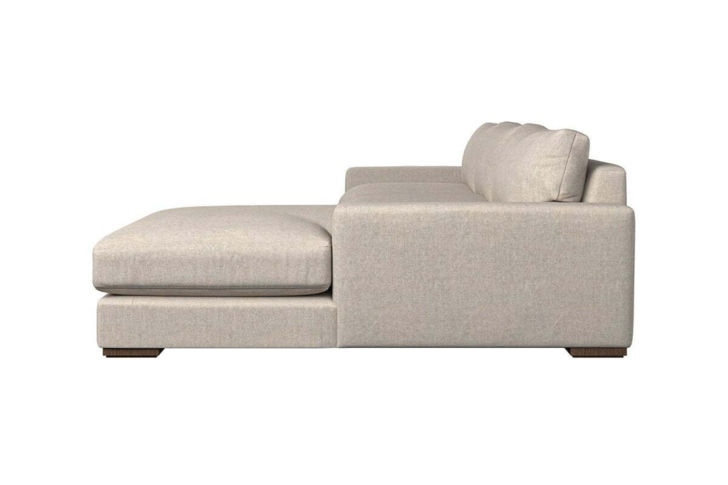 Guddu Large Right Hand Chaise Sofa - Brera Linen Charcoal