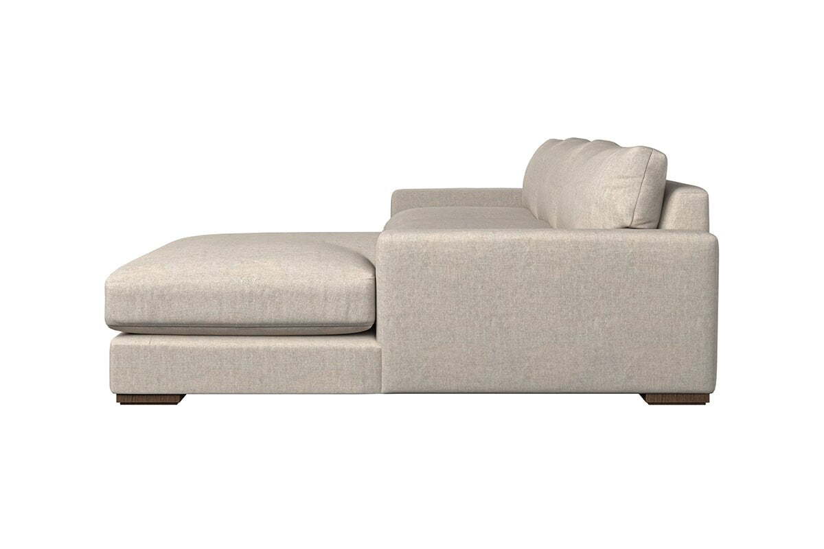 Guddu Large Right Hand Chaise Sofa - Brera Linen Charcoal