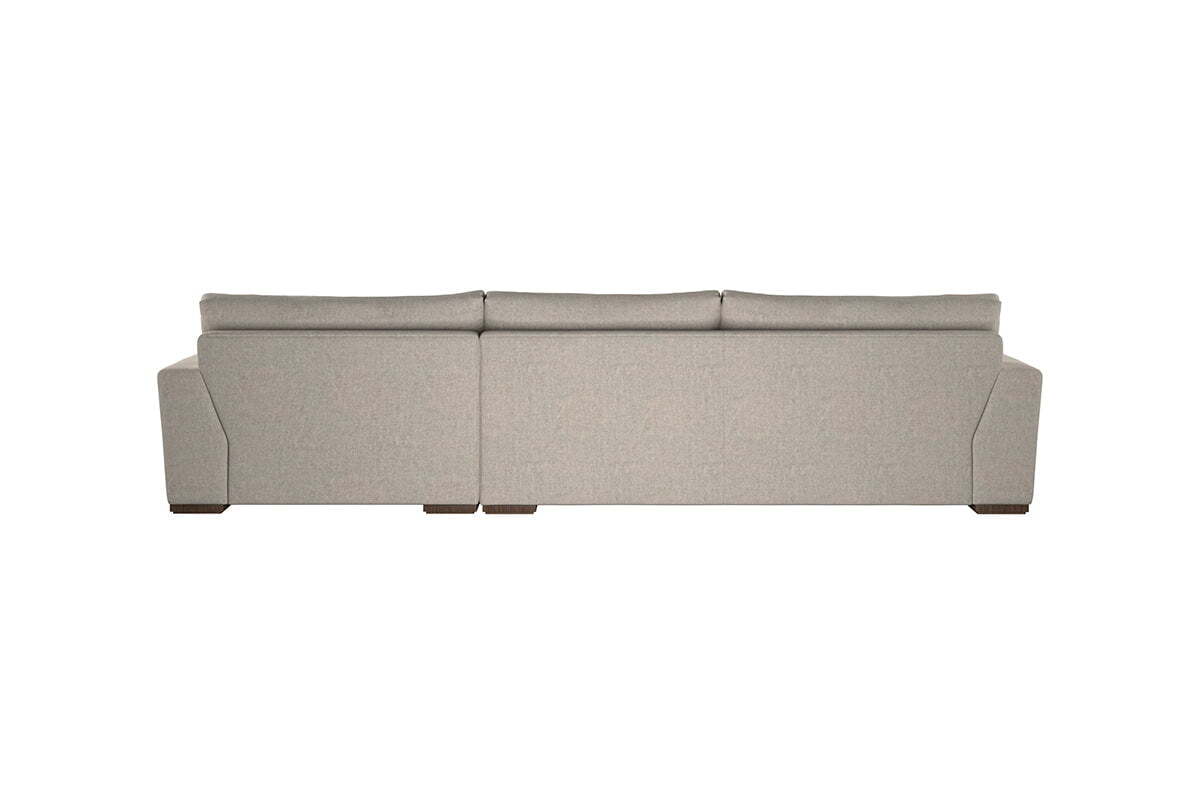 Guddu Large Right Hand Chaise Sofa - Brera Linen Charcoal