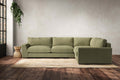 Guddu Large Right Hand Corner Sofa - Brera Linen Sage
