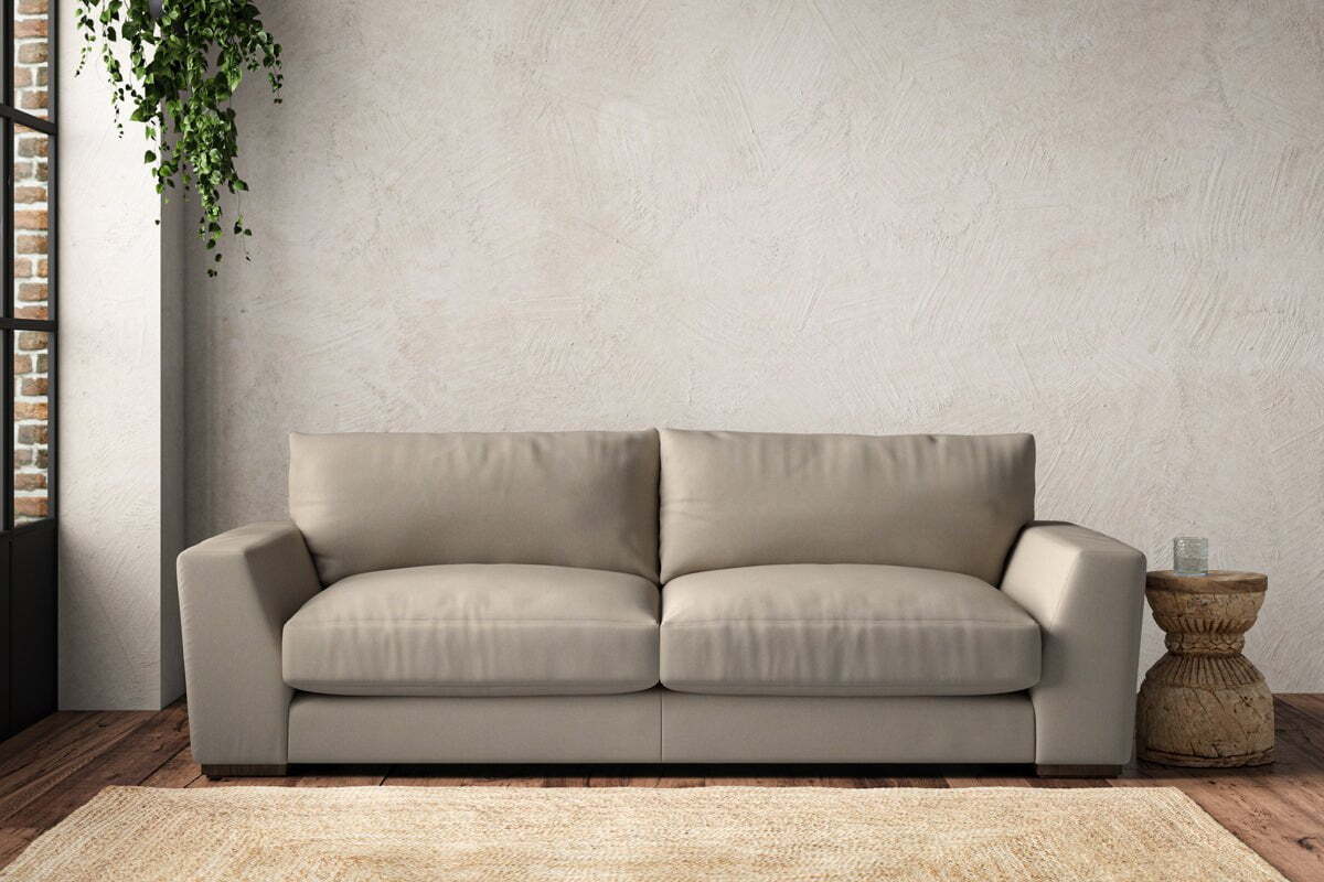 Guddu Large Sofa - Recycled Cotton Stone