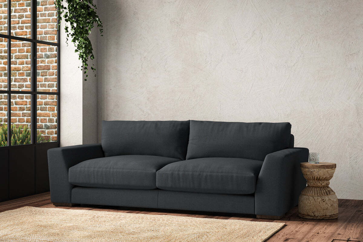 Guddu Large Sofa - Recycled Cotton Thunder