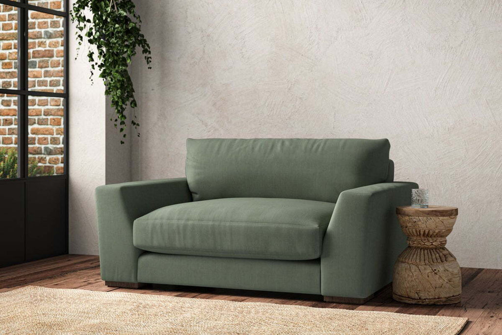 Guddu Love Seat - Brera Linen Jade